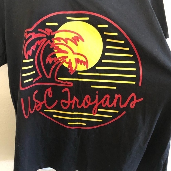 USC Trojans Women Palms Logo Officially Licensed V-Neck T-Shirt Plus Size XXL - Picture 3 of 8